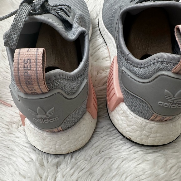 Adidas NMD Gray and Pink Athletic Shoes - Picture 4 of 4